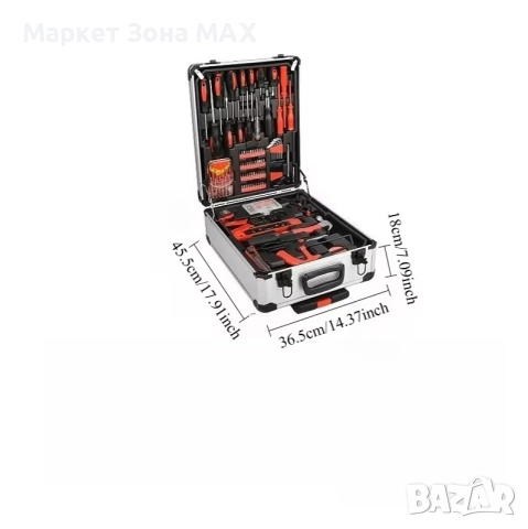 Универсалнен преносим комплект инструменти – 499 части в алуминиев куфар, снимка 11 - Други инструменти - 52926041