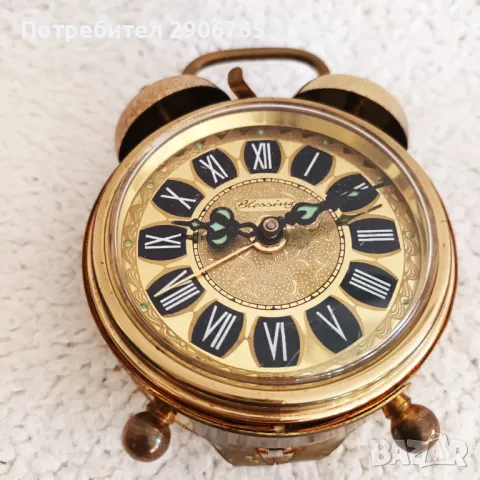 Часовник будилник BIESING Германия работещ, снимка 6 - Антикварни и старинни предмети - 47899436