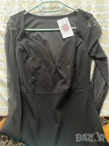 Черна италианска официална рокля, снимка 3 - Рокли - 40772204