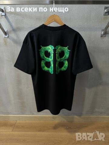 Balenciaga Мъжка Черна Тениска👕Мъжка Блуза С Къс Ръкав В Черен Цвят Код MensPoint74, снимка 4 - Тениски - 53716678