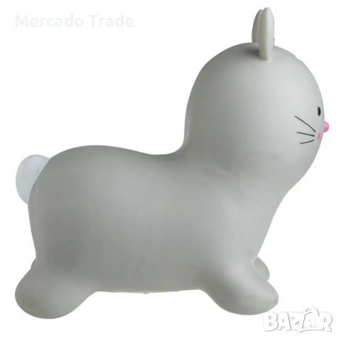 Зайче за скачане Mercado Trade, За деца, До 50кг., Сиво, снимка 3 - Надуваеми играчки - 53728503