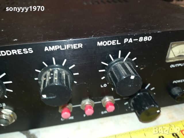 MONACOR PA-880 MADE IN JAPAN-ВНОС SWISS 2909231144, снимка 10 - Ресийвъри, усилватели, смесителни пултове - 42364099