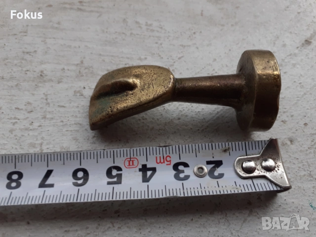 Малка масивна бронзова фигурка пластика, снимка 5 - Антикварни и старинни предмети - 53388680