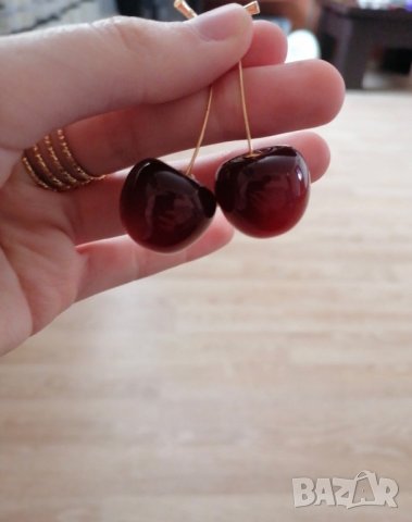 Нови атрактивни обеци черешки - като истински, снимка 10 - Обеци - 40186797