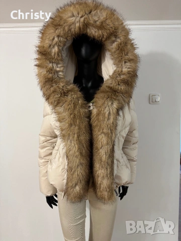 Луксозно яке в цвят екрю