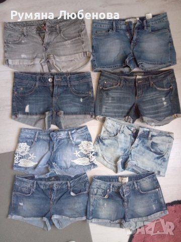 Къси дънкови панталони , снимка 1 - Къси панталони и бермуди - 41564324