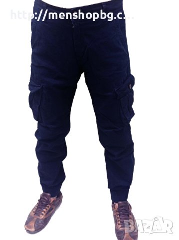 Мъжки карго панталон - тъмно син