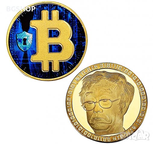 Биткойн монета Сатоши Накамото - Bitcoin Satoshi Nakamoto ( BTC ) - Colorful
