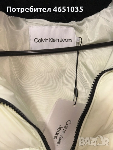 Дамско пухено яке Calvin Klein, снимка 3 - Якета - 52448528