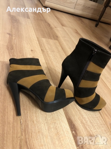Елегантни дамски боти, снимка 5 - Дамски обувки на ток - 36105204