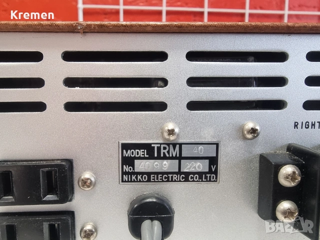 Hifi NIKKO TRM-40, снимка 5 - Ресийвъри, усилватели, смесителни пултове - 53618580