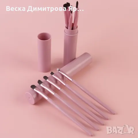 Комплект от 5 броя мини четки за сенки за очи HZS290, снимка 5 - Козметика за лице - 47735058