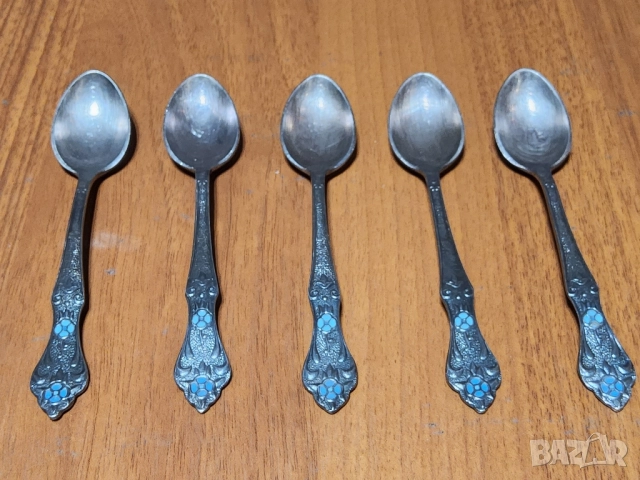 Руски антикварни лъжички МНЦ от 70те години, снимка 2 - Антикварни и старинни предмети - 52445808