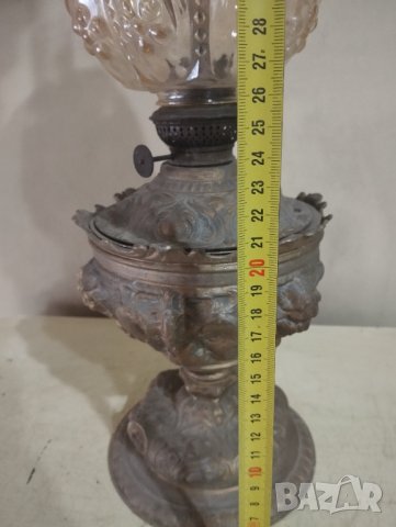 Стара газова (газена) лампа, снимка 3 - Други ценни предмети - 44231120