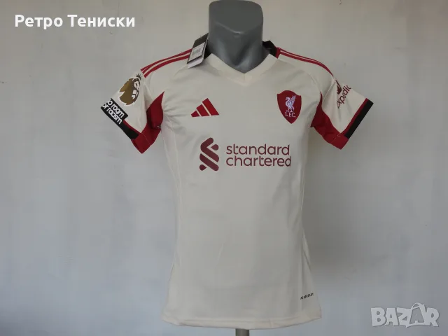 Тениска на Liverpool Женска Adidas гостуваща 2025/2026 размер М
