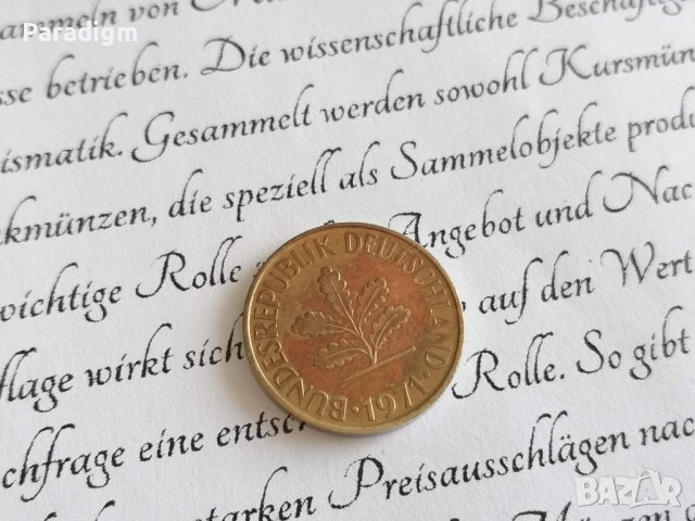 Монета - Германия - 10 пфенига | 1971г.; серия G, снимка 2 - Нумизматика и бонистика - 39115396