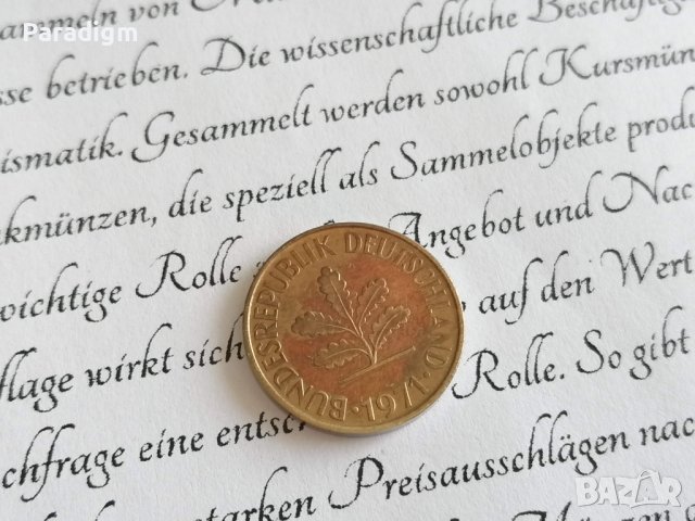 Монета - Германия - 10 пфенига | 1971г.; серия G, снимка 2 - Нумизматика и бонистика - 39115396