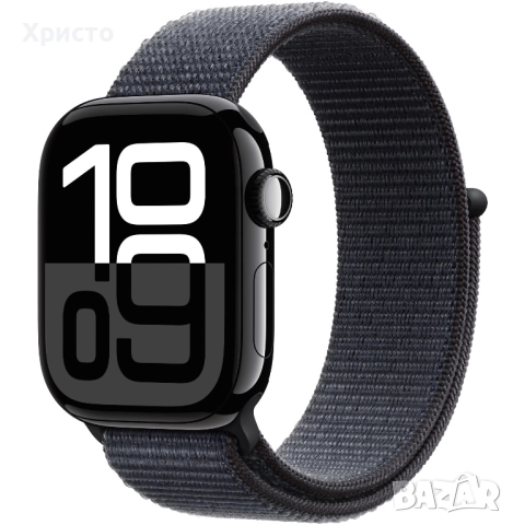 НОВ!!! Apple Watch 10 GPS, Jet Black Aluminum case 42 мм, Ink Sport Loop