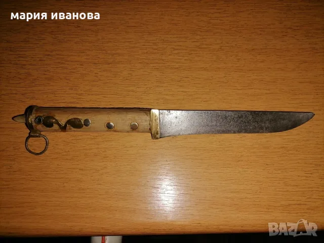 Стар нож с украса , снимка 2 - Антикварни и старинни предмети - 55083932