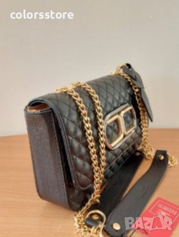 Луксозна Черна чанта/реплика  Elizabeth Franchi  код SG-5-Z, снимка 4 - Чанти - 40700003