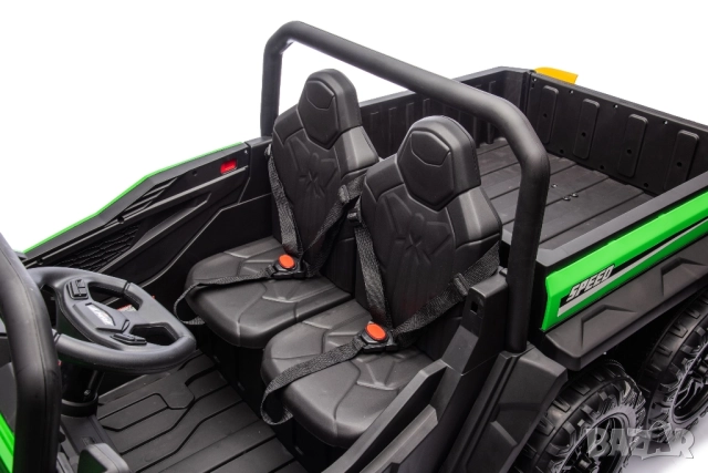 Акумулаторен джип Trunk Green, снимка 4 - Детски велосипеди, триколки и коли - 52475381