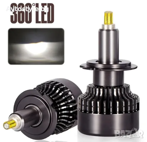 Лед крушки – Turbo Led H4 Canbus 360° ВИСОК клас CANBUS,Мощни /80W, снимка 1
