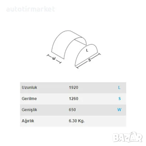 Калник 650 mm х 1900 mm – AK93, снимка 2 - Аксесоари и консумативи - 56052263