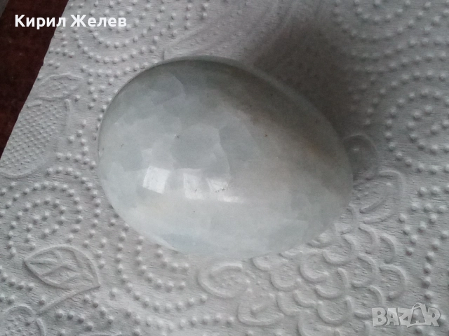 Яйце от лунен камък 51762, снимка 2 - Антикварни и старинни предмети - 52717048