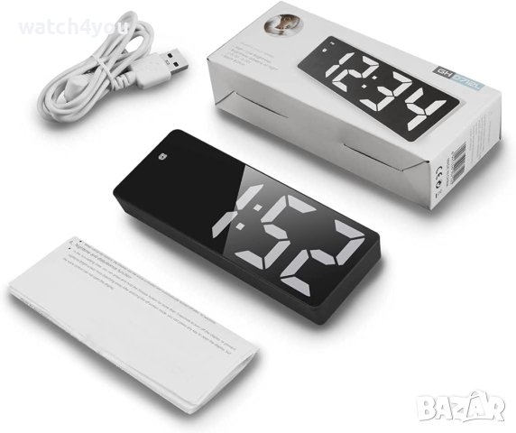 НОВИ СВЕТЕЩИ ЧАСОВНИЦИ.ПОСТОЯННО СВЕТЕЩ LED ЧАСОВНИK С ГОЛЕМИ ЦИФРИ НА ТОК ИЛИ БАТЕРИИ,ТЕРМОМЕТЪР., снимка 10 - Други - 44322590