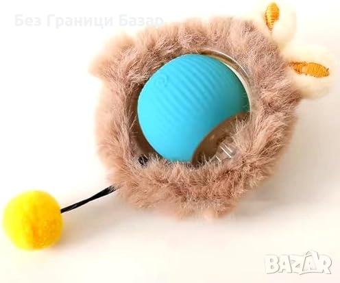 Нова Интерактивна топка за котки, активира се с движение, USB-C играчка, снимка 3 - За котки - 53566624