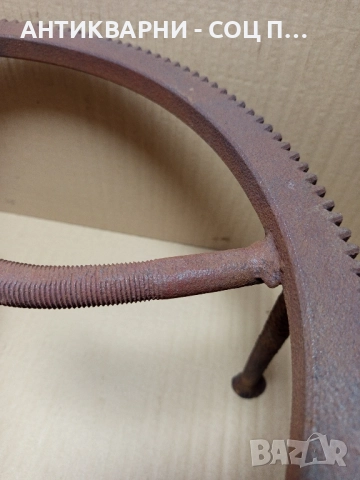 Стар Ръчно Изработен Масивен Саджек Пиростия За Огнище 9кг. , снимка 7 - Антикварни и старинни предмети - 52540087