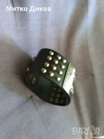 Верижка за ръка маркова на Хуго Бос метал естествена кожа 232х43мм три позиции, снимка 9 - Други - 51835629