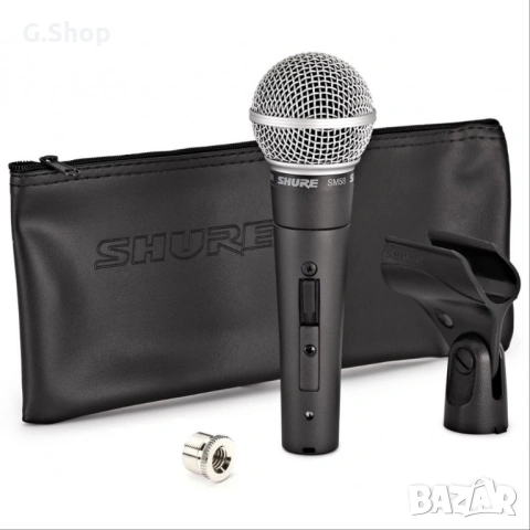 Shure SM58SE Вокален динамичен микрофон, снимка 3 - Микрофони - 53708270