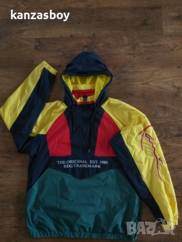 Karl Kani Retro block Windbreaker - страхотен мъжки анурак КАТО НОВ, снимка 9 - Спортни дрехи, екипи - 40075155