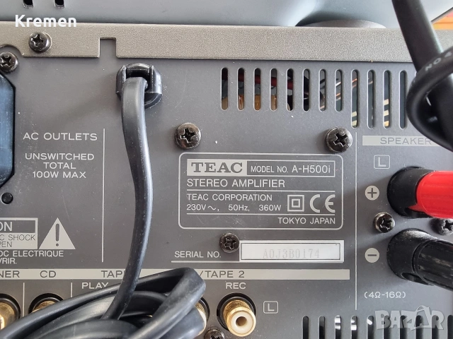уредба + тунер TEAC A-H500 I, снимка 10 - Ресийвъри, усилватели, смесителни пултове - 53402122