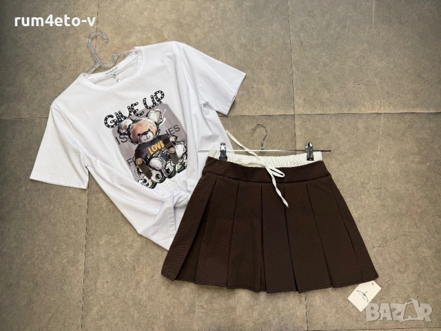 Плисирана пола в различни цветове, снимка 4 - Поли - 53611529