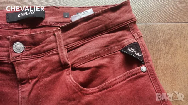 REPLAY M914Y.000.8366197 HYPERFLEX SLIM FIT JEANS размер 31/34 еластични дънки 15-65, снимка 9 - Дънки - 48406039