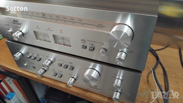 Akai AM-2400 + AT-2400 усилвател и тунер, снимка 4 - Ресийвъри, усилватели, смесителни пултове - 52141536
