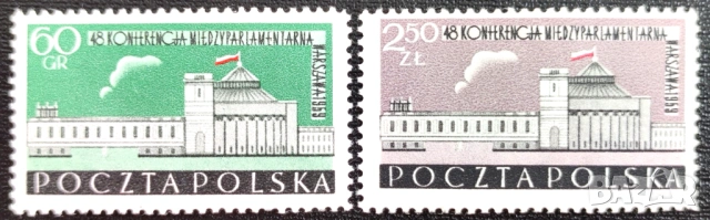 Полша, 1959 г. I лот - спорт, политика, гъби, самолети, изкуство, личности, космос, фолклор и др., снимка 11 - Филателия - 43610900