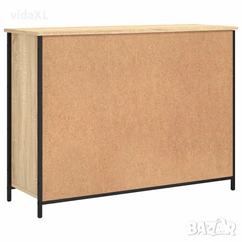 vidaXL Сайдборд, дъб сонома, 100x35x75 см, инженерно дърво, снимка 8 - Бюфети - 56148178