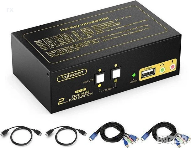 HDMI KVM Switch - 3 модела, снимка 4 - Други - 52344359