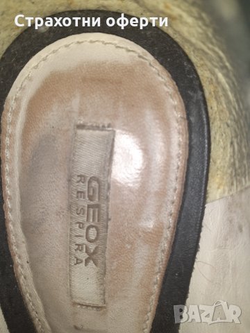 Геокс черни обувки естествен велур, снимка 2 - Дамски обувки на ток - 33969943