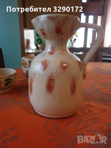 Български керамика - кана за вино, чаши, сервиз за ракия и др., снимка 2 - Декорация за дома - 35990970