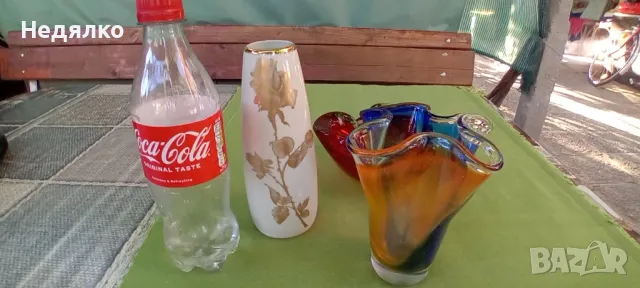 Винтидж ваза,пепелник Мурано,Бавария порцелан, снимка 6 - Други ценни предмети - 47526158
