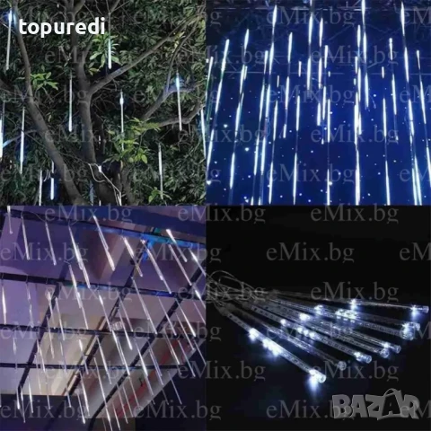 LED ВИСУЛКИ "ПАДАЩ СНЯГ" WHITE, снимка 2 - Лед осветление - 50725840