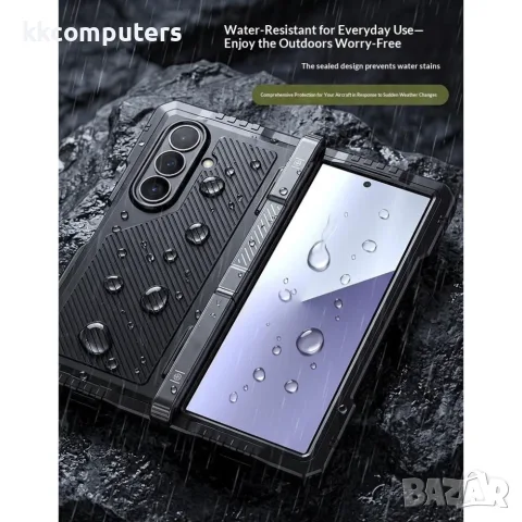 За Samsung Galaxy Z Fold8 Ultra Алуминиев Силиконов Калъф със Скрита Стойка и PET Скрийн Протектор –, снимка 7 - Калъфи, кейсове - 55911600