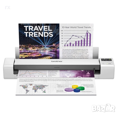 Преносим скенер с двустранно сканиранес с WiFi Brother DSmobile DS-940DW 