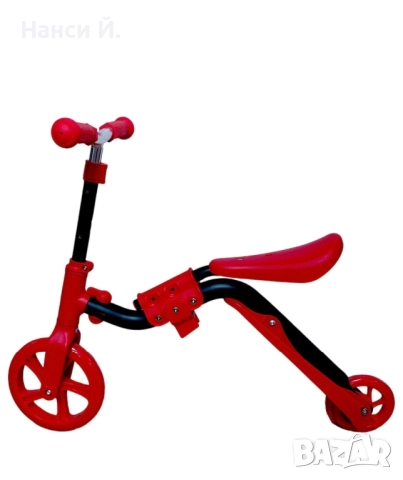 2 in 1 Тротинетка и велосипед, снимка 2 - Скутери и тротинетки - 51972126