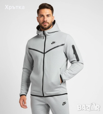 Nike Tech Fleece - Оригинално мъжко горнище размер S, снимка 1