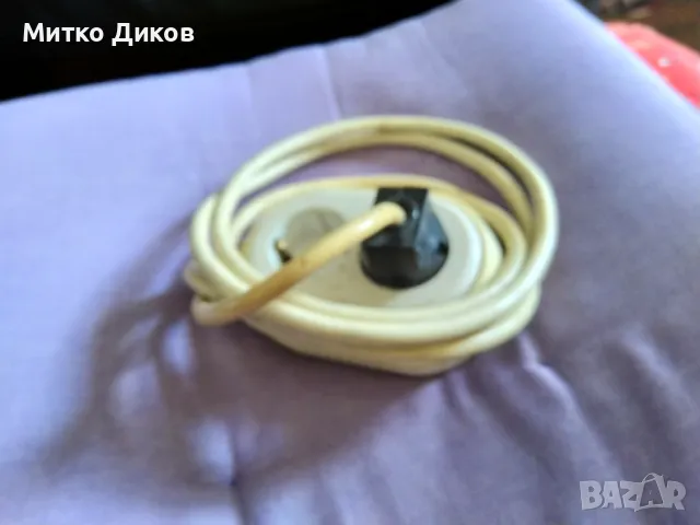 Разклонител с кабел, Бял двойка, снимка 1